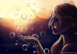 Sunset With The Bubbles by Nyrine