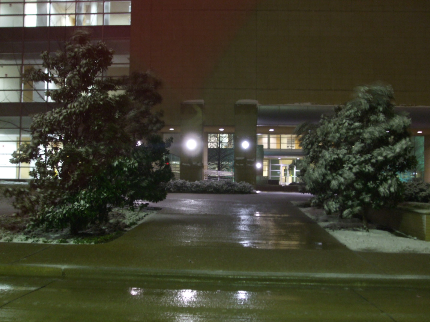 UTD ECS Building with Snow 2 by Vertago1 on DeviantArt