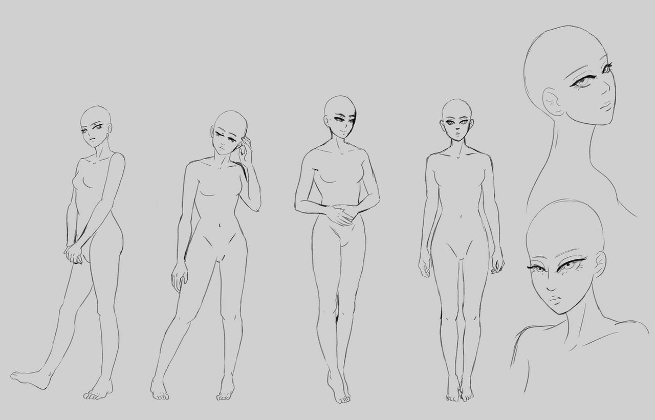 Character Running Base Character Base (Amirya) by carribu on DeviantArt