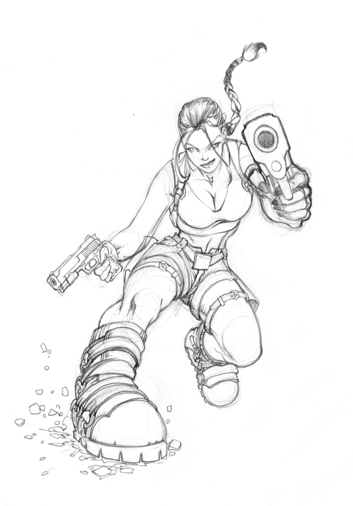 Lara Croft Promo Sketch