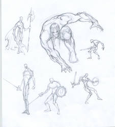 Hero character sketches