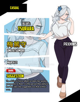 [Commission] - BNHA OC Sheet: Tsurara