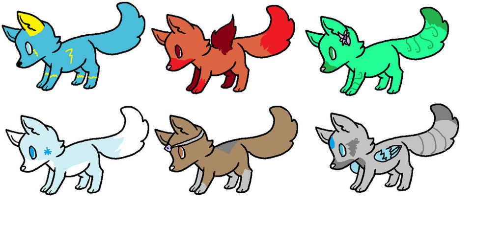 Element Comp Fox 1-2 Point Elemental Fox Adopts (CLOSED) by Rorrx on DeviantArt