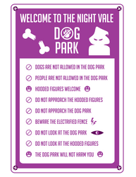 Night Vale Dog Park Rules