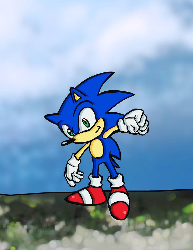 Sonic in Sky by nelostic on DeviantArt