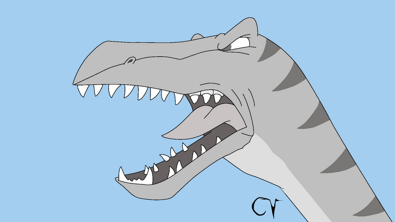 Land Before Time Base: Snarling Velociraptor by CrimsonVampiress on ...