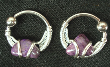 sugilite nipple rings