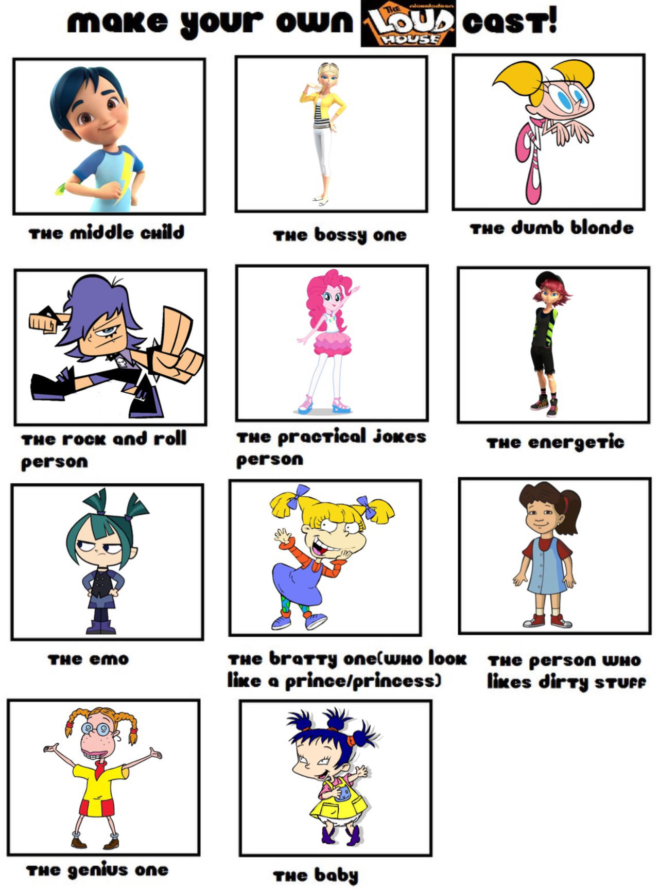 The Loud House Cast Meme