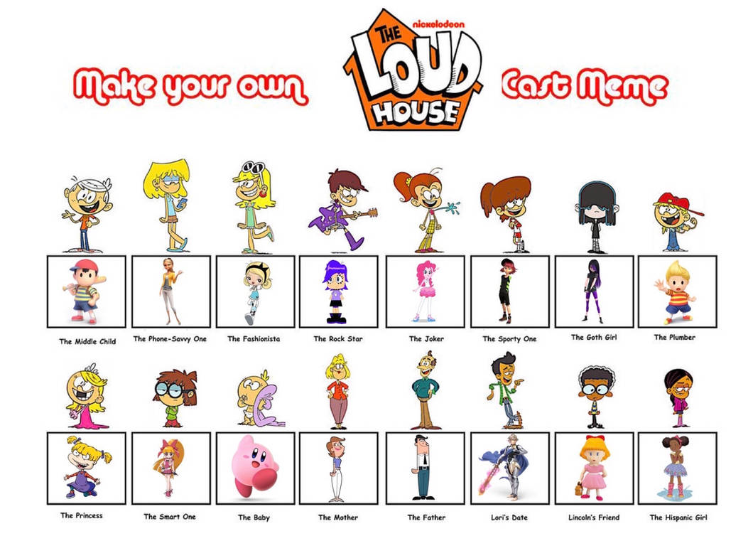 Make your own Loud House cast meme (my version) by Kayalovesu on