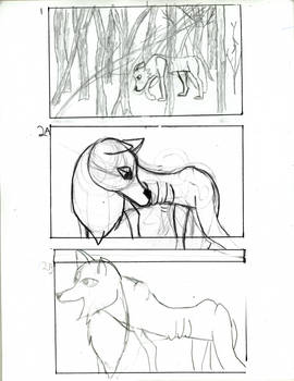 The Dog and The Wolf storyboard 1