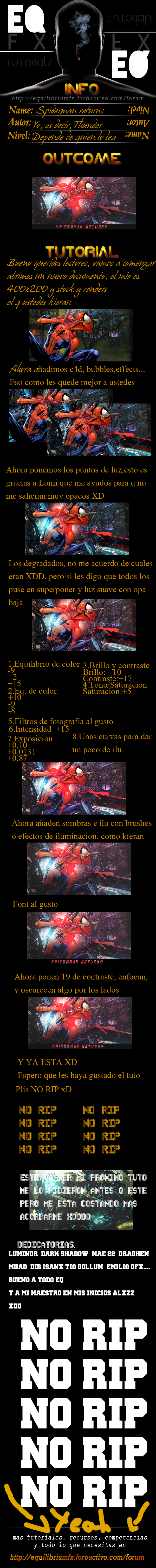 Spiderman tutorial