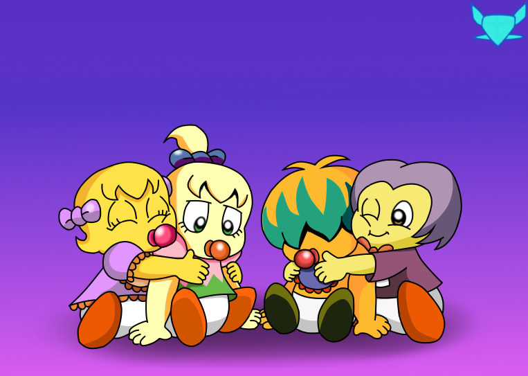 Kirby Baby Family commission by Bluesharky38 on DeviantArt