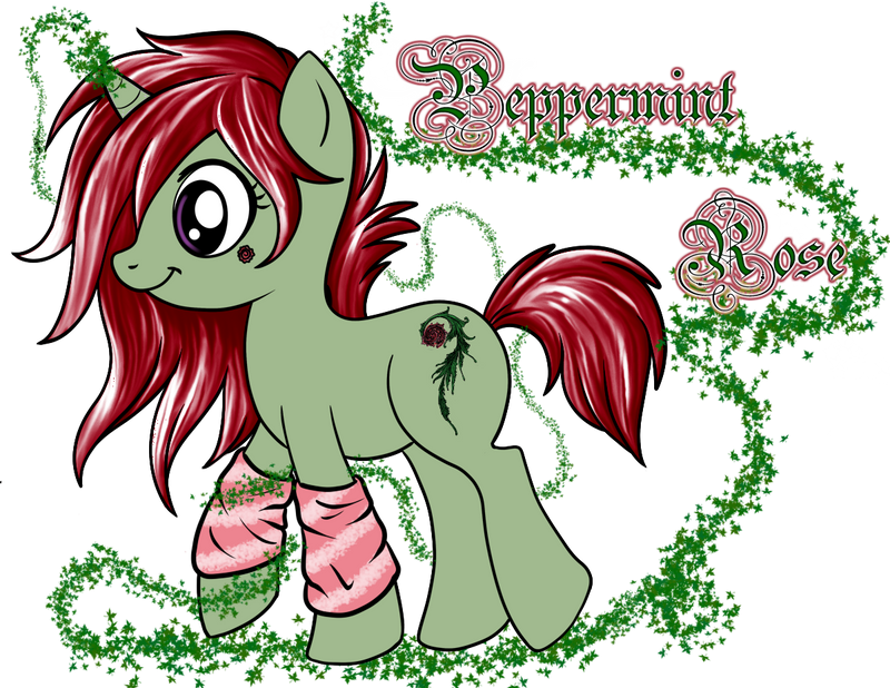 Mlp Ink Rose Deviantart Peppermint Rose MLP Design for Disneygurl by KekeAneli on DeviantArt