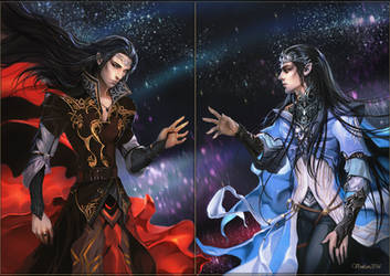 Feanor and Fingolfin Reunion by Venlian