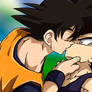 Goku and Vegeta The Kiss