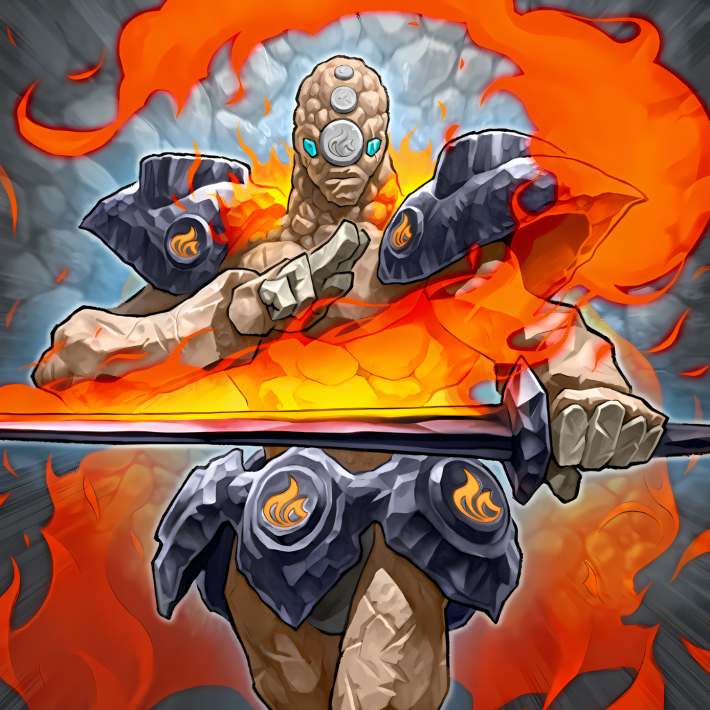 Prominence Deviantart Prominence, Molten Swordsman by Gold3nB3ar on DeviantArt