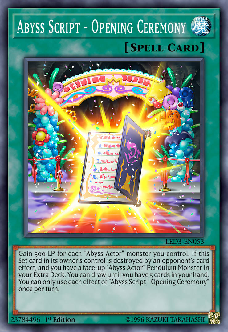 Abyss Script - Opening Ceremony by Gold3nB3ar on DeviantArt