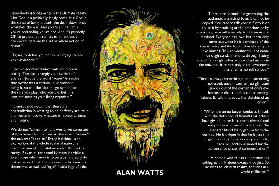 Alan Watts By Deadnettlez On Deviantart Alan Watts By Deadnettlez On Deviantart
