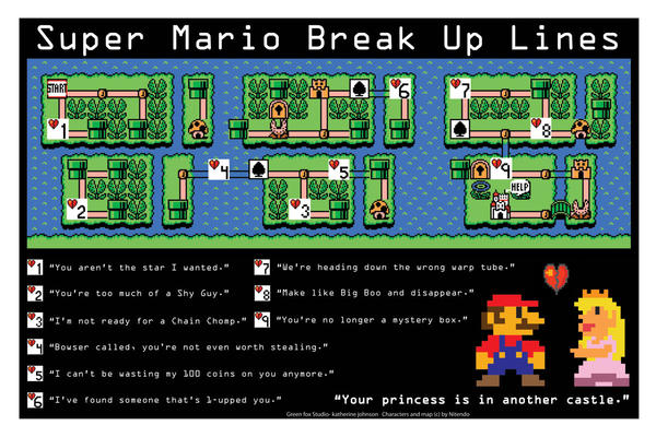 Super Mario break up lines