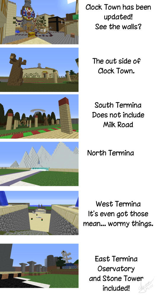 MINECRAFT: Termina Field + Clock Town by Maiden-Chynna on DeviantArt