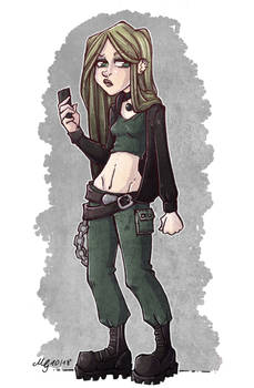 Slouching Girl *colored*