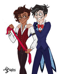 Alastor and Vincent (Hazbin Hotel)