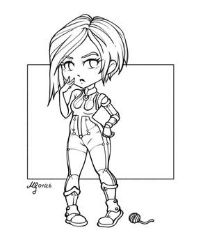 Chibi Girl - Futuristic
