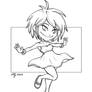 Chibi Girl - Flowing dress