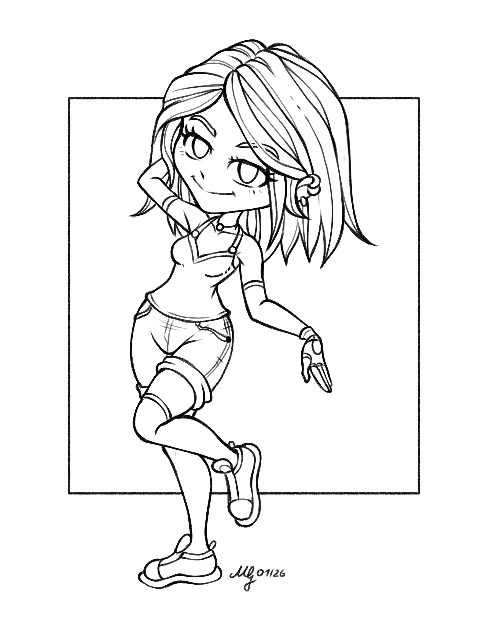 Chibi Girl - Cheeky