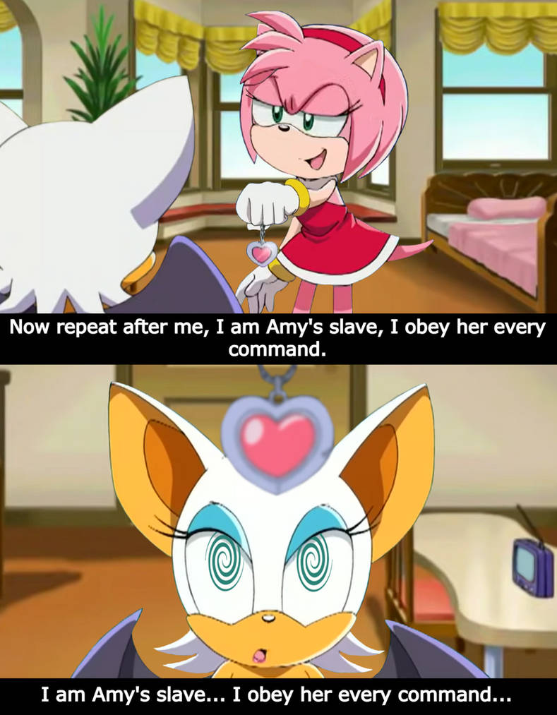 Amy Bat Rabb Amy Rose hypnotizes Rouge The Bat by TheInvisibleBrad on DeviantArt