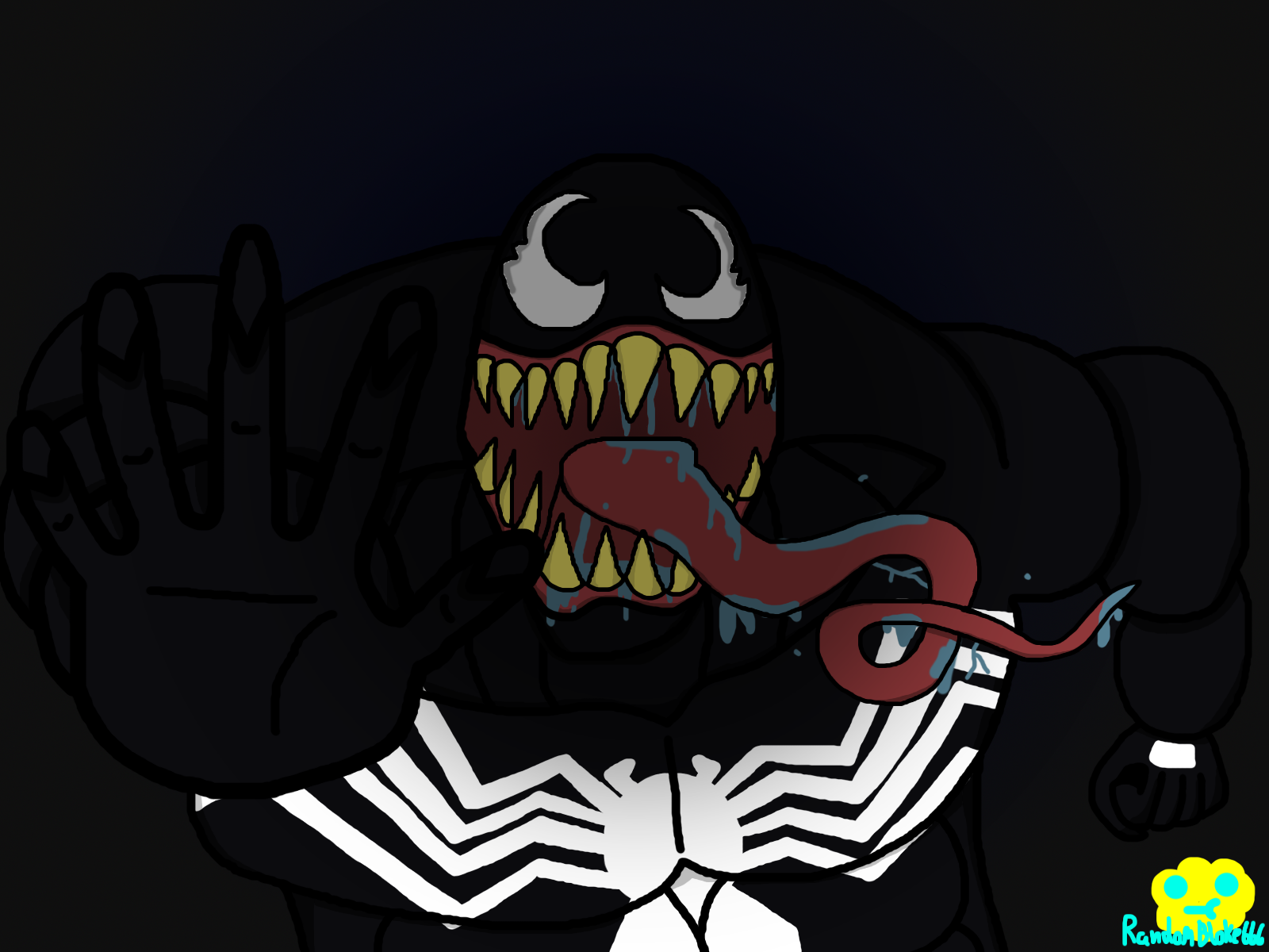 Trying to draw: Venom