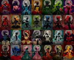 .crystal villain princess and queens collection