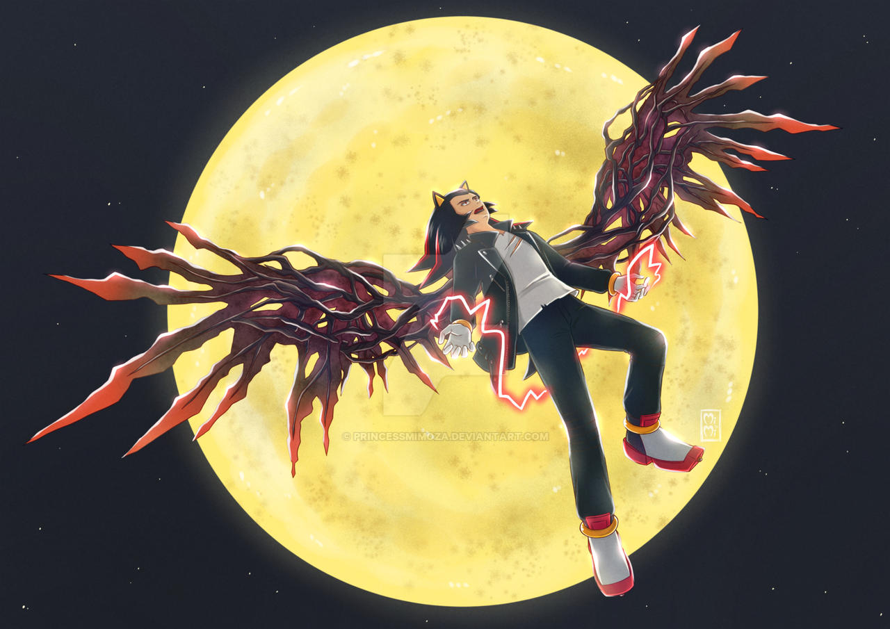 Shadowdoom .sonic, the hedgehog gijinkas / shadow doom wings by princessmimoza on ...