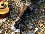 mayas feet and my guitar by randomalice