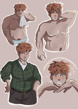 Chubby boy character