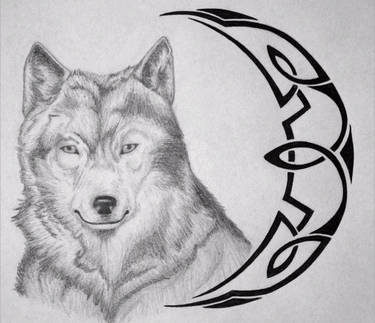 Wolf Tribal Tattoo 2