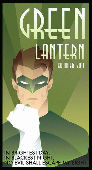 GREEN LANTERN art deco