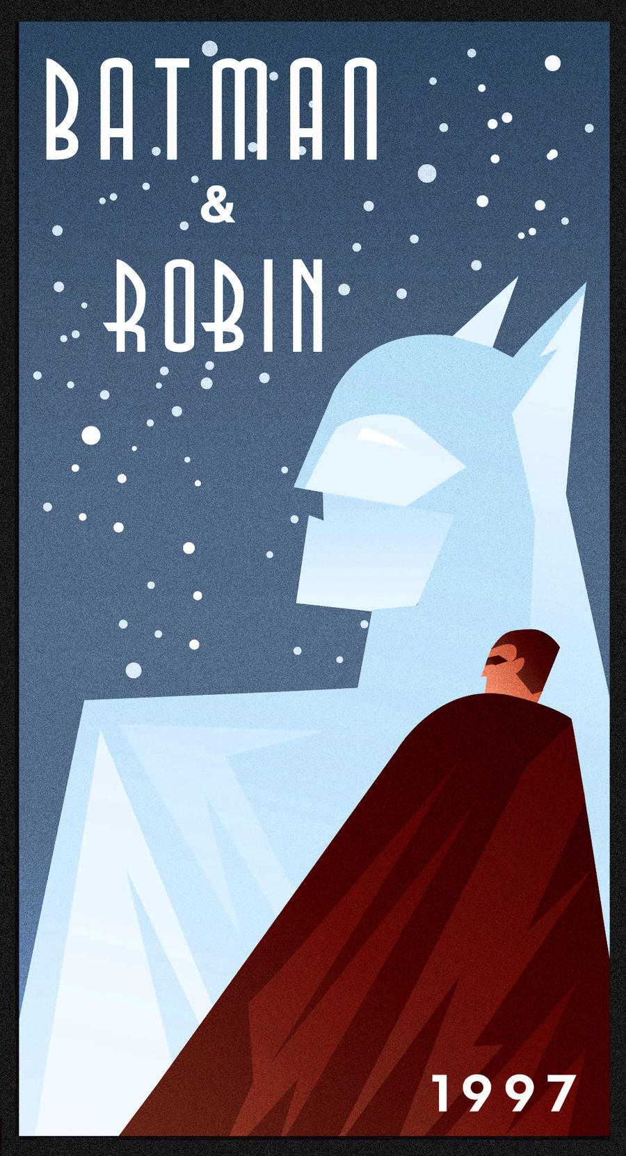BATMAN AND ROBIN art deco