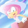 Amy Rose : wearing white