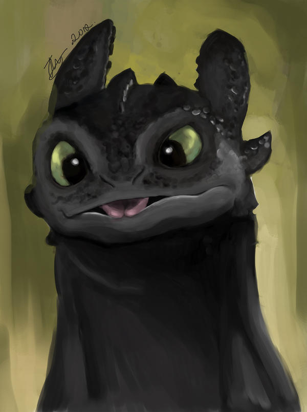 Toothless - Quick Speed Paint by Jessink on DeviantArt