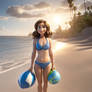 Jill Anderson(pixar's Inside Out), blue bikinibeac