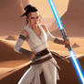 Rey, Rey Skywalker, Star Wars, 1 girl, (JEDI), Wh