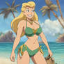 Helga Atlantis sexy beach