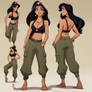 JASMINE from Disney's Aladdin sexy cargo pants, mi
