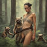 Rey skywalker Ewoks on Endor