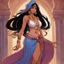 Disney cartoon wearing harem