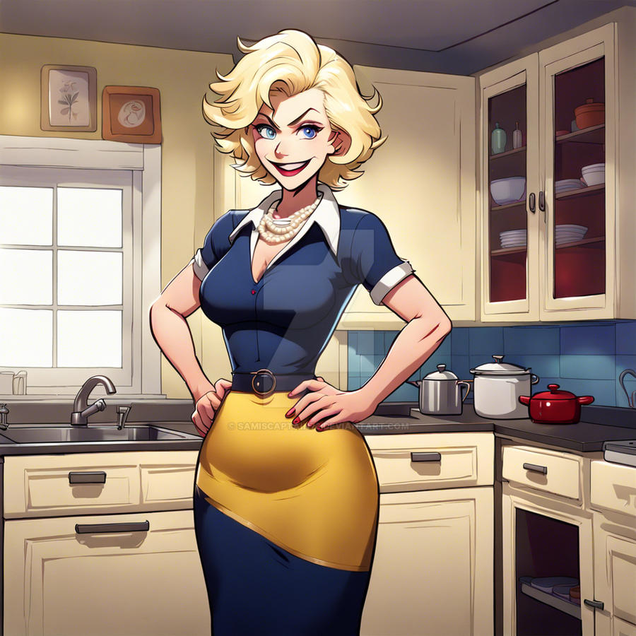 Blondie Bumstead Bl0ndie, solo, mature female, cur