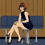 Velma Dinkley dressed in blue dress and