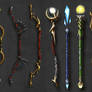 Bows, Staves and Spears concept