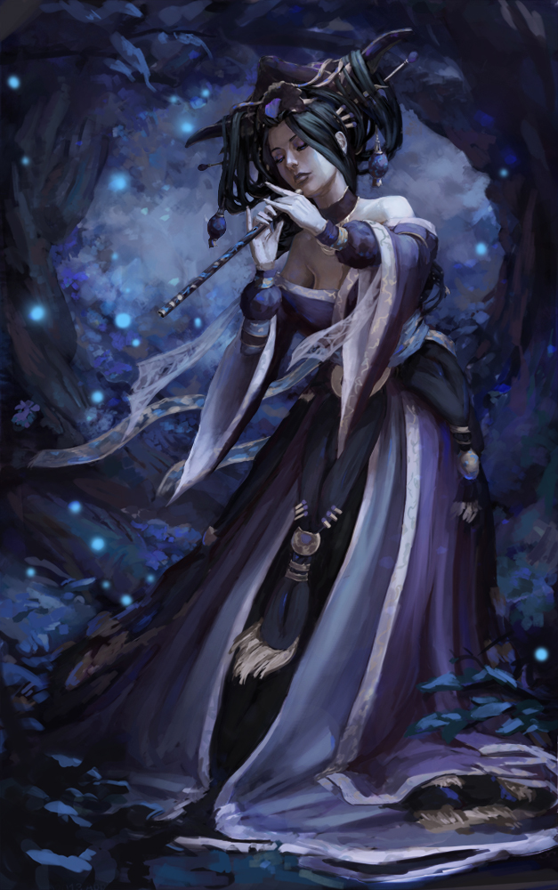 Playing The Flute by Llyncis Playing The Flute by Llyncis